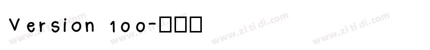 Version 100字体转换